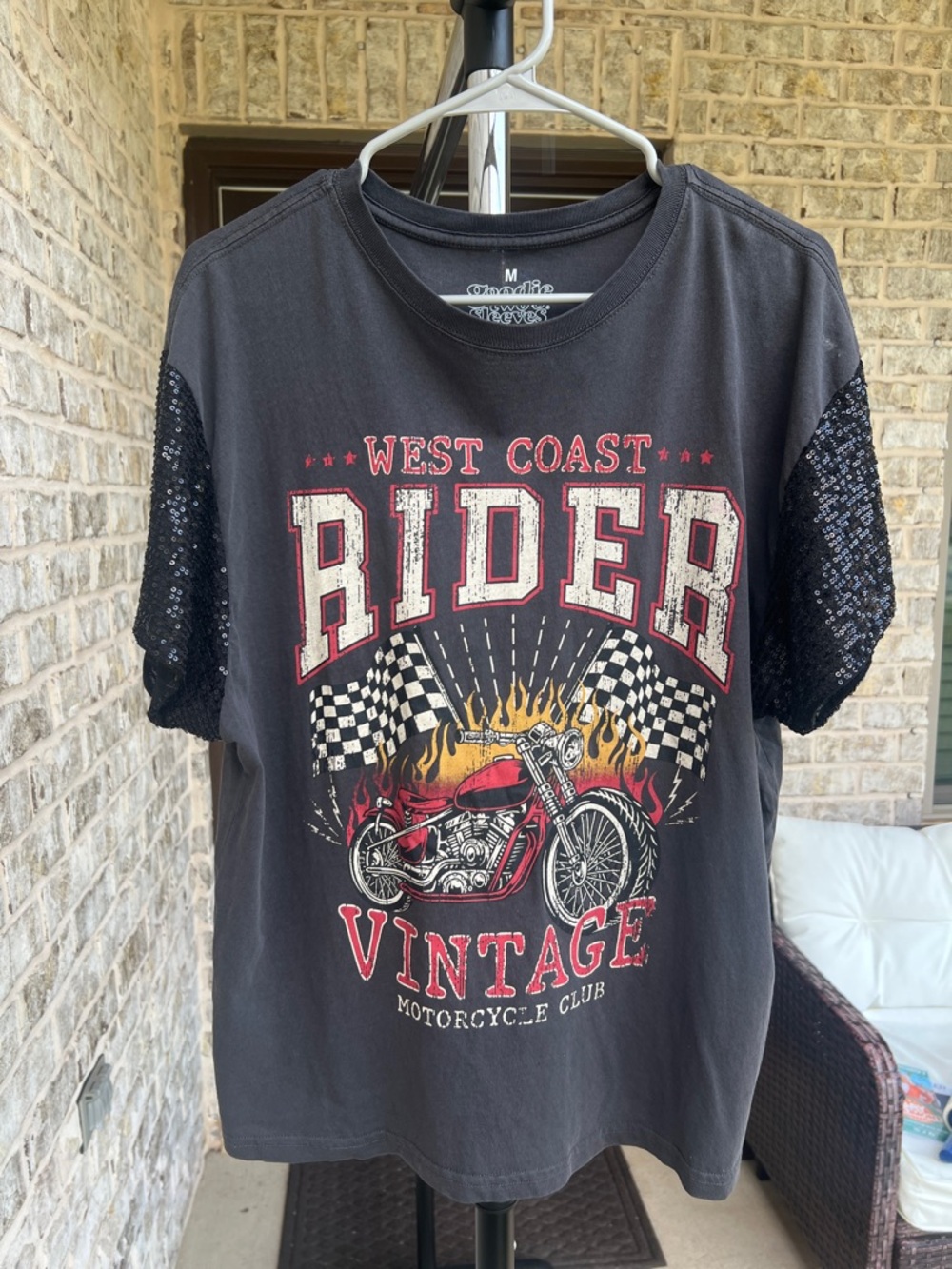 West Coast Rider Vintage Motorcycle Club Tee - Black